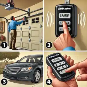 how to change garage door code liftmaster