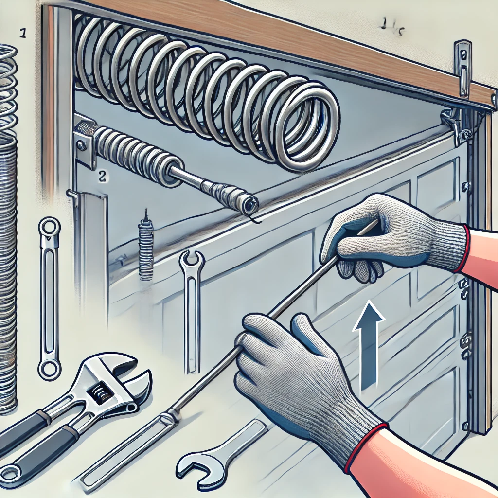 how to replace garage door spring