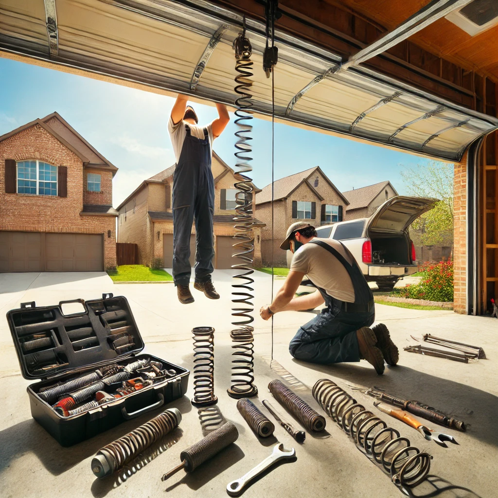 garage door spring replacement, Alvarado TX