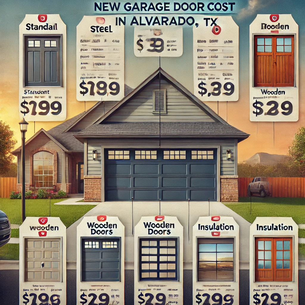 new garage door cost Alvarado, TX