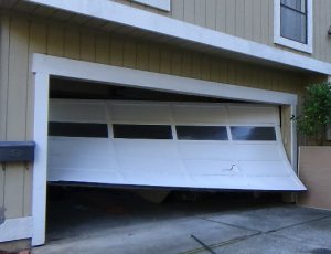 garage door off track